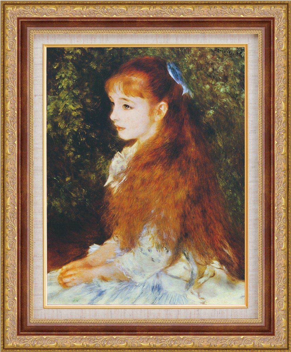 Painting Framed painting Pierre-Auguste Renoir The lovely Irene World masterpiece series Size F6, Artwork, Painting, others