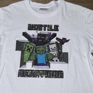 ◎マインクラフト ゾンビ クリーパー Minecraft メンズ Ｔシャツ HOSTILE BEHAVIOUR shirt
