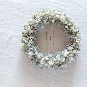 SOLD OUT shabby sick wreath ドライフラワー リース ホワイト インテリア 雑貨