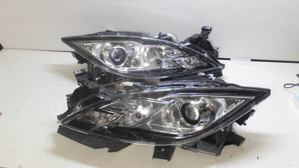 1508 ※美品※ GH5FS アテンザ HID ※ 左右 ヘッドライト ランプ KOITO 100-41054 AFS無 刻印:N ※ 純正 マツダ A-40