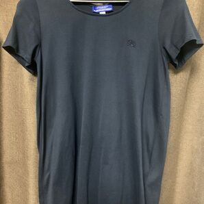 バーバリーブルーレーベルBURBERRYシアーシースルーTシャツ新品ロゴ入り値下人気ブランド