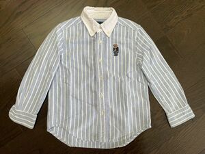 ポロラルフローレン POLO RALPH LAUREN シャツ 熊刺繍 男の子 子供服 ベビー服 キッズ 4T 100 110