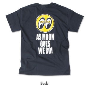 送料200円　As MOON Goes We Go Tシャツ [TM661BK]　MOONEYES　ムーンアイズ　Lサイズ