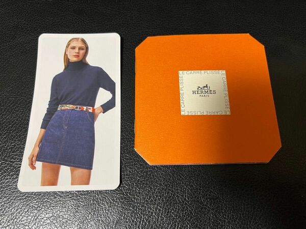 Hermes エルメス　直営店　カード　スカーフ巻き方ミニブック