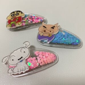 クレヨンしんちゃん シロ 髪留め ヘアピン キラ チョコビ ファンシーぱっちん