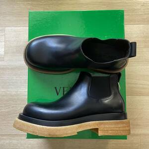 BOTTEGA VENETA ボッテガヴェネタ サイドゴアブーツ 43 28cm 668369 VBS50 1000 ブラック 黒 クレープソール レザー ダニエルリー