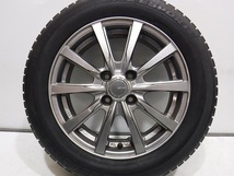 15インチ バリ溝 185/60R15 5.5J+42 100 アクア/ヤリス 中古スタッドレスタイヤホイール【4本セット】送料無料(ASA15-0629）_画像3