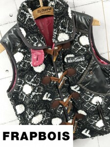 SALE! selling out!FRAPBOIS WILDTHINGS boa the best dot pattern Frapbois Wild Things collaboration special order jacket 