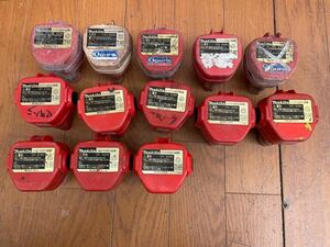 *makita* battery summarize *13 piece set * original * Makita *12V*nikado battery *1222*1202* red battery * Junk *SR(M407)