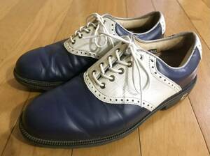 FOOTJOY ICON MYJOYS ネイビー/シルバー 7.5 フットジョイ アイコン マイジョイズ レザー 本革 クラシック プレミアム FJ