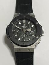 HUBLOT ビッグバンエボリューション スチールセラミック グミアリゲーター 本革ベルト仕様 301.SM.1770.GR ウブロ アエロバン ウニコ_画像1