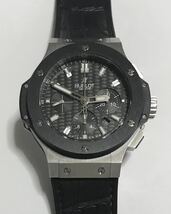 HUBLOT ビッグバンエボリューション スチールセラミック グミアリゲーター 本革ベルト仕様 301.SM.1770.GR ウブロ アエロバン ウニコ_画像8