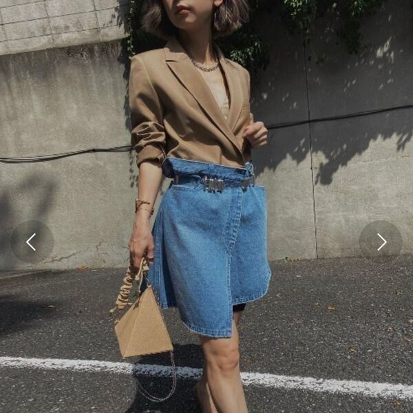 【AMERI】DENIM DOCKING JACKET