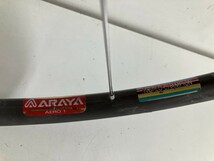 ru260◆ホイール◆自転車 サイクリング 競輪 SUNTOUR SUPERBE PRO 車輪 ARAYA AERO1 WORLD CHAMPION SUPER HARD ANODIZED enos_画像6