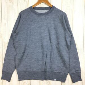 MENs L リッジマウンテンギア メリノ スウェット シャツ Merino Sweat Shirt メリノウール クルーネック セーター RIDG