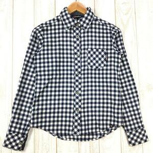 WOMENs S bar g house wi men's wool plain check long sleeve shirt W Wool Plain Check Long Slee