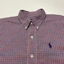 Polo Ralph Lauren ポロラルフローレン 半袖ボタンダウンシャツ 刺繍 チェック 170_画像3