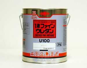 1液ファインウレタン ５分艶 3kg 黒【メーカー直送便/代引不可】日本ペイント 一液 外壁 塗料 Z02