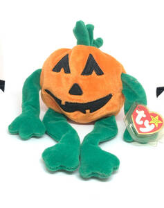 TY ビーニーベイビーズかぼちゃパンプキンBEANIE BABIES Pamkin君タグケース付！ハロウィン終わったけど(笑)