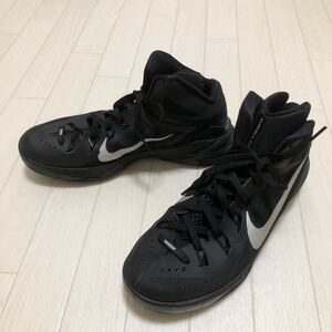 和10★① NIKE HYPERDUNK 2014 EP ナイキ ハイパーダンク バスケットシューズ バッシュ スニーカー 26.5 メンズ ブラック