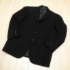 和16★ Polo by RALPH LAUREN ポロ バイ ラルフローレン スーツ テーラードジャケット シングル 日本製 AB5 メンズ ブラック