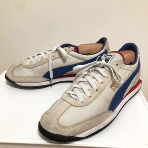 和21★① PUMA Easy Rider プーマ イージーライダー スニーカー シューズ 26 メンズ オフホワイト レッド ブルー