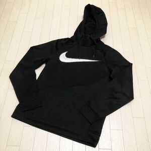 和21★ NIKE ナイキ パーカー フーディ ビッグスウォッシュ 長袖 M メンズ ブラック