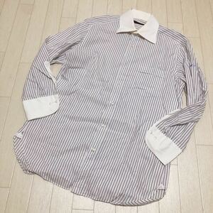  peace 35*② D'URBAN Durban long sleeve button shirt k relic shirt stripe M men's purple white 