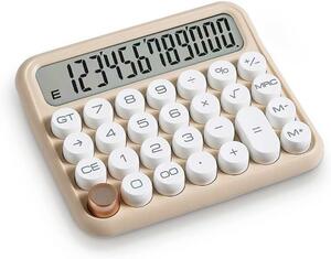  calculator count machine 12 column electron count machine lovely large circle button white tea color 