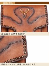 新品 リュ2ック メンズ 本革 リュックサック 革 ビジネスリュック バックパック 薄マチ 通勤 通学 出張 旅行 通気性 A4 レザー 防水 大容量_画像5