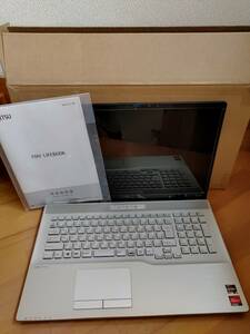 【展示品】富士通 FMV LIFEBOOK FMVN77F3G NH77/F3 Ryzen 7 / 16GB / SSD 256GB＋HDD 2TB / DVD-RW / 17.3インチ / office付