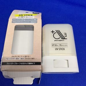 K73 plus alpha 3 bee さらさらUVスティック 14g SPF50+/PA++++ スティックタイプ 日焼け止め 無香料 プラスアルファ3