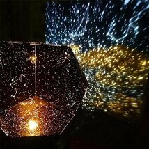 LEDナイトライト スタープロジェクター 3色変更 リモコン USB給電 回転可能 簡易プラネタリウム 星空ライト 卓上スタンド_画像8