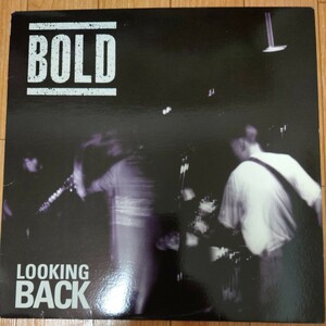 レア！ BOLD - Looking Back 初期プレス 206枚限定 First press of 206 copies on purple vinyl 美盤 ストレートエッジ ハードコア
