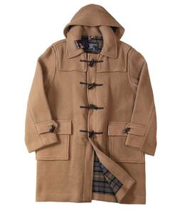 未使用 BURBERRY バーバリー ダッフルコート ジャケット 裏地ノヴァチェック ヴィンテージ ENGLAND製 ブラウン メンズ S (ma)