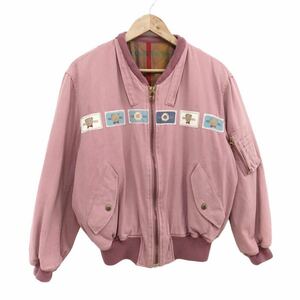 m415 PINK HOUSE ピンクハウス フルデコ 中綿 ジャケット ブルゾン ジャンパー コットン 上着 羽織り アウター ピンク レディース 実寸参考