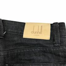 H654 dunhill ダンヒル GANSEVOORT デニム パンツ ジーンズ ブラックデニム Gパン 黒系 綿100% ボタンフライ メンズ 30L_画像7