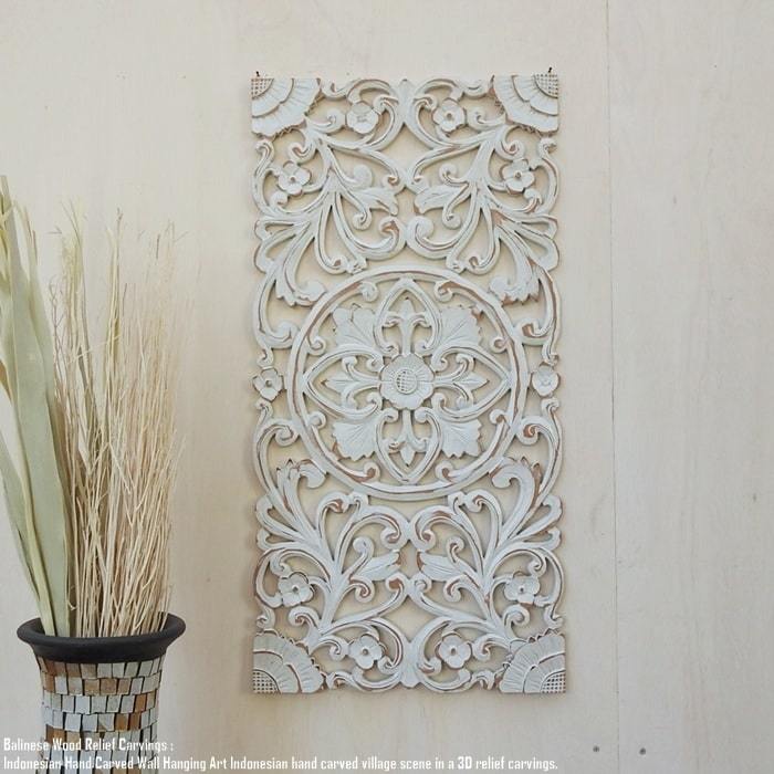 Relief 40cm x 80cm C Rectangle WW Art Panel Wood Relief Wood Carving Carved Art Transom Wall Hanging Decoration Wall Decoration Panel, Handmade items, interior, miscellaneous goods, panel, Tapestry