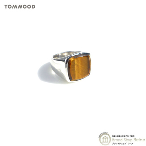 トムウッド （TOM WOOD） クッション リング タイガーアイ Cushion シルバー 925 指輪 #54 14号 R74HQTIE01S925（新品）