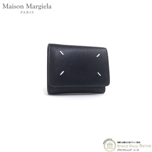 メゾン マルジェラ （Maison Margiela） スリーフォールド ウォレット 三つ折り 財布 SA3UI0017 ブラック（新品）