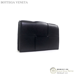 ボッテガ ヴェネタ （BOTTEGA VENETA） マキシイントレチャート カセット ビジネスカードケース 651396 ブラック（新品）