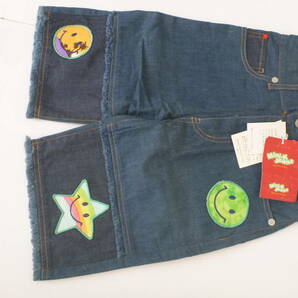 7300円 新品 MINI-K(ミニケー) jeans★アップリケ ジーンズ デニム 120の画像1