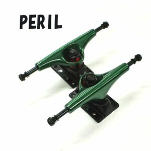 値下げしました！PERIL/ペリル PERIL TRUCK 8.0 ANODIZED GREEN スケートボードトラック スケボー SK8 [返品、交換及びキャンセル不可]