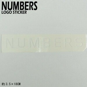 値下げしました！NUMBERS EDITION/ナンバーズエディション MITERED LOGO STICKER WHITE ステッカー シール スケボー 04