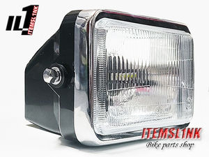 LK20-12CR 角型ヘッドライト LEDヘッドライトバルブ付 汎用 GS400 GT380 GSX400FS GSX400F GSX250E GSX400E GSX400L GSX400インパルス 汎用