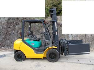 Komatsu forklift中古 2.５t ハイマスト　グラップルincluded　低hours希少！！