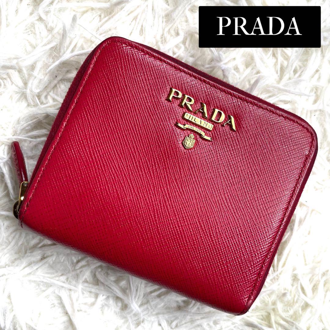 2023年最新】ヤフオク! -「prada サフィアーノラウンドジップ