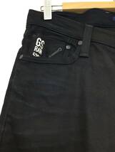 G-star RAW ジースターロウ デニムパンツ ジーンズ ストレッチ スリムデニム 33×34 メンズM〜L 黒系 【良品綺麗】_画像3