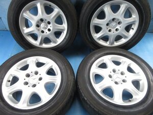 225/60R16 ベンツ Sクラス W220 純正 7.5J5HPCD112+46　4本セット T