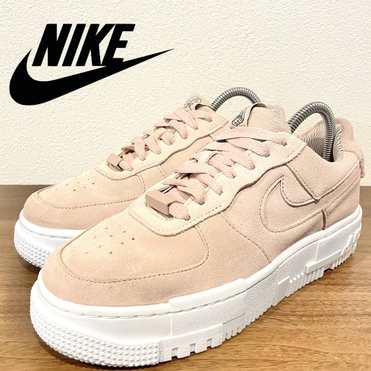 NIKE W AIR FORCE 1 ' ESS パテント ブラックxホワイトxピンクPINK